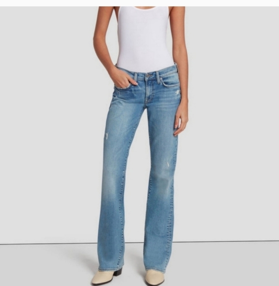 7 For All Mankind Light Wash Original Bootcut 29 - Picture 1 of 13